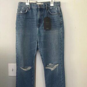 NEW C/E Current/Elliott Women's Original Fit Boyfriend Jeans Distressed Size 26